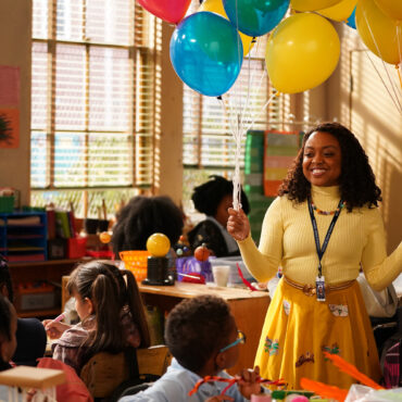 Quinta Brunson plays Janine, Abbott Elementary's plucky protagonist who will stop at nothing to get her students what they need. Brunson, a Philadelphia native, is also the show's creator. Gilles Mingasson/ABC