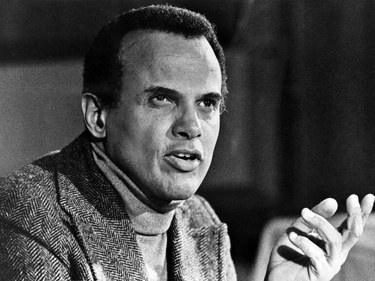 A 1976 portrait of the singer, actor and activist Harry Belafonte. He died Tuesday at age 96. AFP/Getty Images