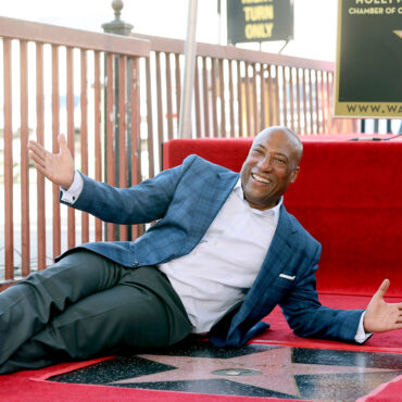 Byron Allen at the ceremony where his star on the Hollywood Walk of Fame was unveiled on October 20, 2021 in Hollywood, California. Emma McIntyre/Getty Images