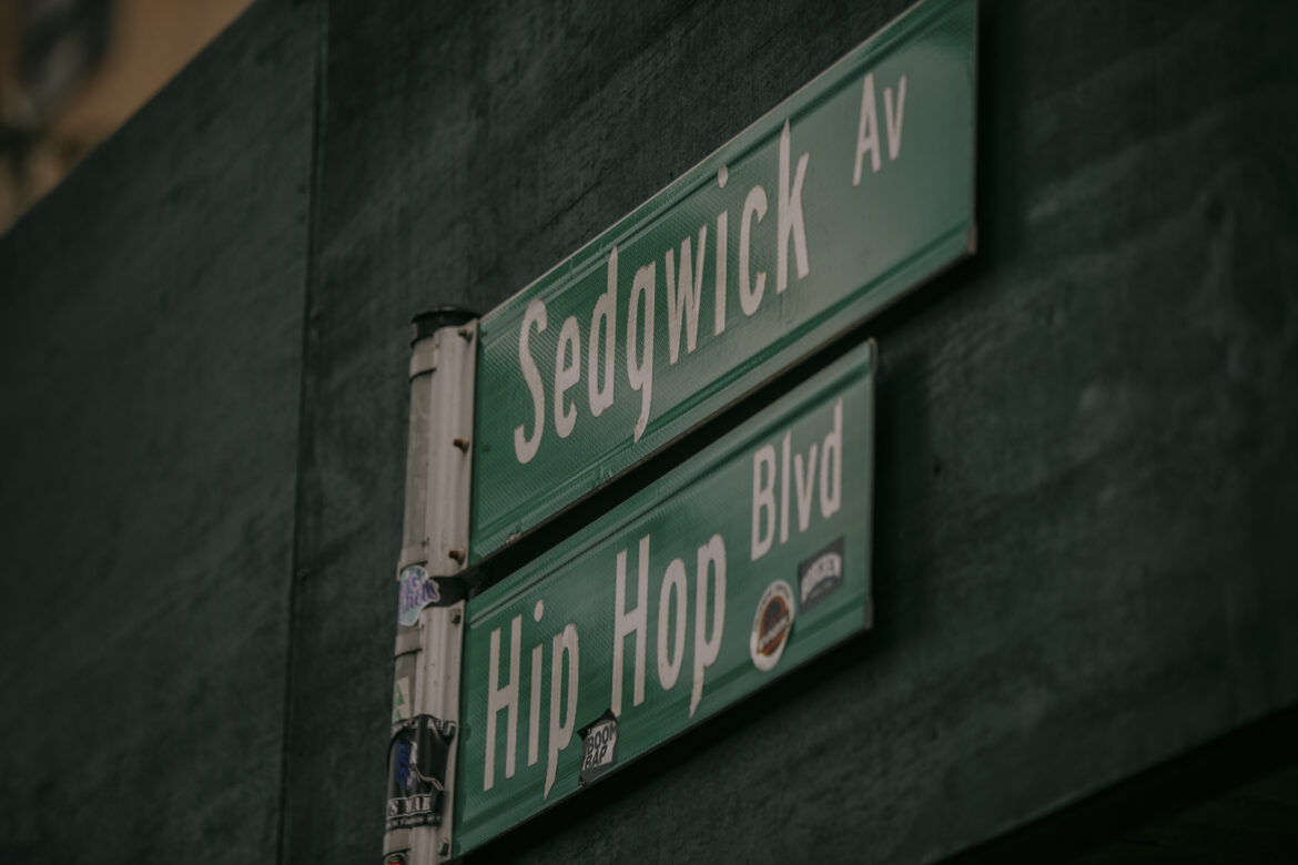 A section of Sedgwick Avenue in the Bronx, N.Y. was renamed Hip Hop Boulevard in 2016, in recognition of the apartment building where the music is said to have been born. José A. Alvarado Jr. for NPR