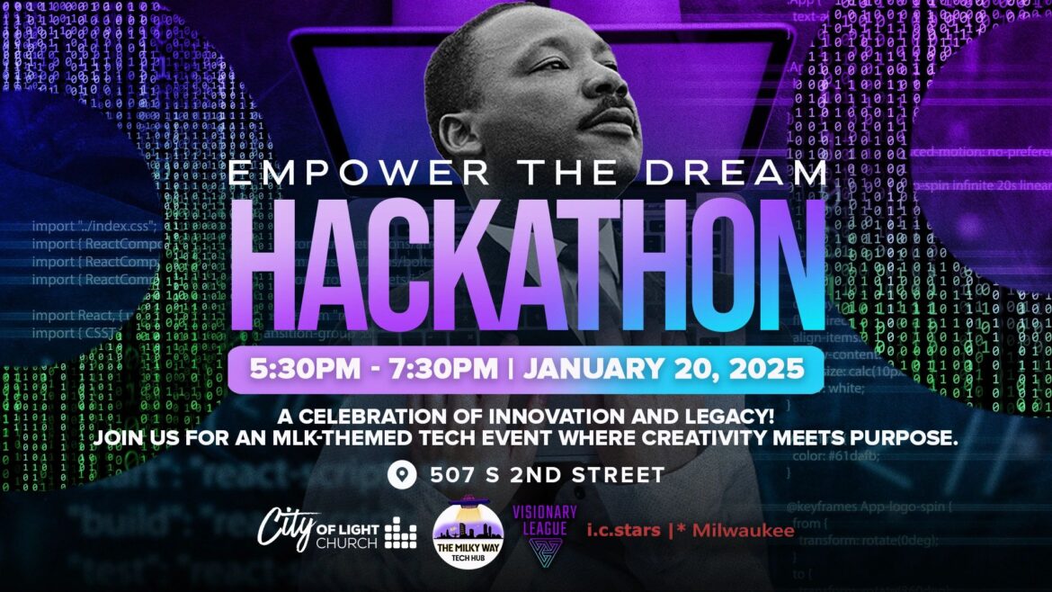 A Milwaukee AI Hackathon will honors MLK DayThrough Tech Innovation