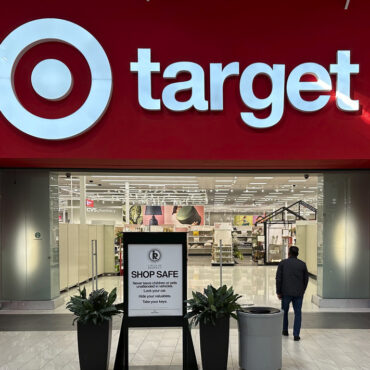 A lone shopper heads into a Target store on Jan. 11 in Lakewood, Colo. David Zalubowski/AP