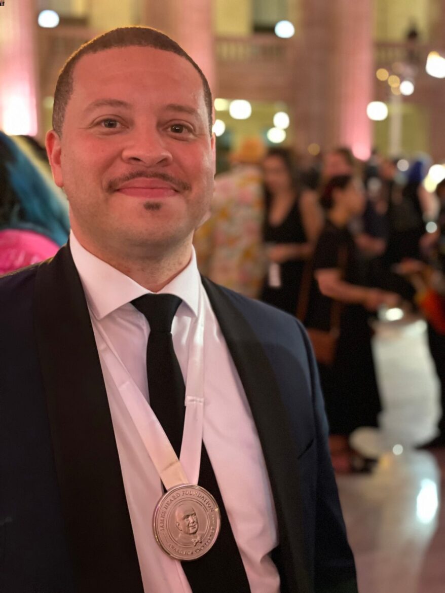 Chef Dane Baldwin at James Beard Awards in 2022